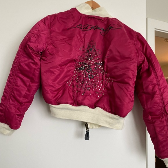 Ed hardy bomber jacket sz XS - Picture 5 of 16